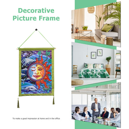 DIY Colorful Hanging Outer Frame for Diamond Painting Wall Art Framework