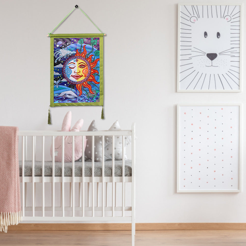 DIY Colorful Hanging Outer Frame for Diamond Painting Wall Art Framework