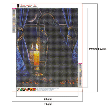 Black Cat - Full Round Drill Diamond Painting 40*50CM