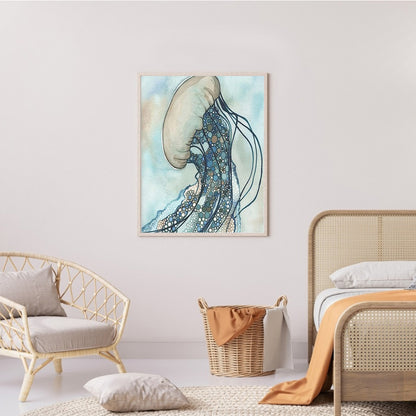 Jellyfish - Full Round Drill Diamond Painting 30*40CM