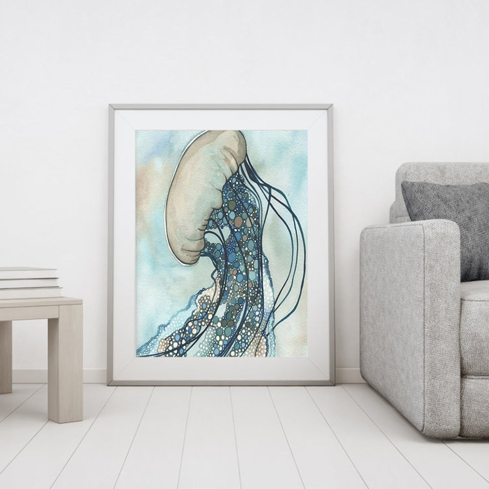 Jellyfish - Full Round Drill Diamond Painting 30*40CM