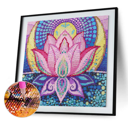 Lotus - Special Shaped Drill Diamond Paiting 40*40CM