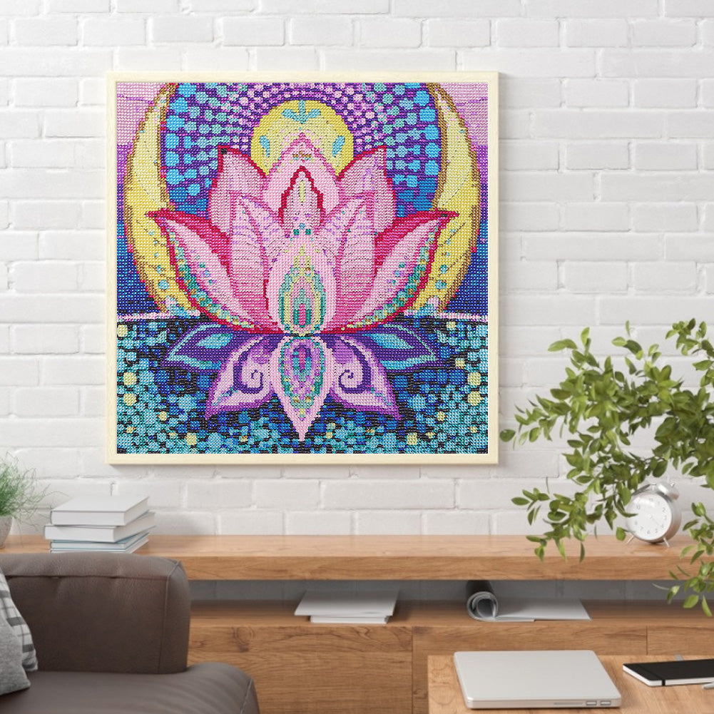 Lotus - Special Shaped Drill Diamond Paiting 40*40CM