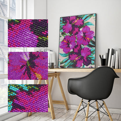 Flowers - Special Shaped Drill Diamond Paiting 30*40CM
