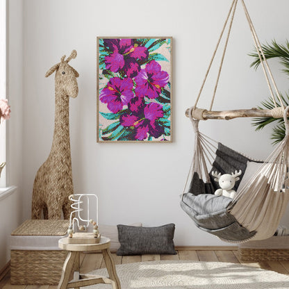Flowers - Special Shaped Drill Diamond Paiting 30*40CM