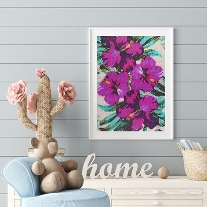Flowers - Special Shaped Drill Diamond Paiting 30*40CM