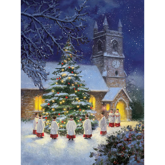 Christmas Night - Full Round Drill Diamond Painting 30*40CM