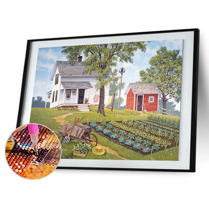 House Scenery - Full Round Drill Diamond Painting 40*30CM