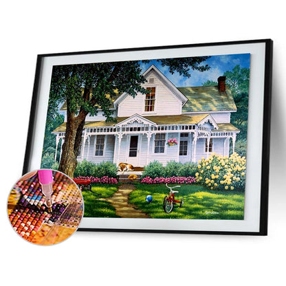 House Scenery - Full Round Drill Diamond Painting 40*30CM