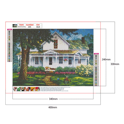 House Scenery - Full Round Drill Diamond Painting 40*30CM