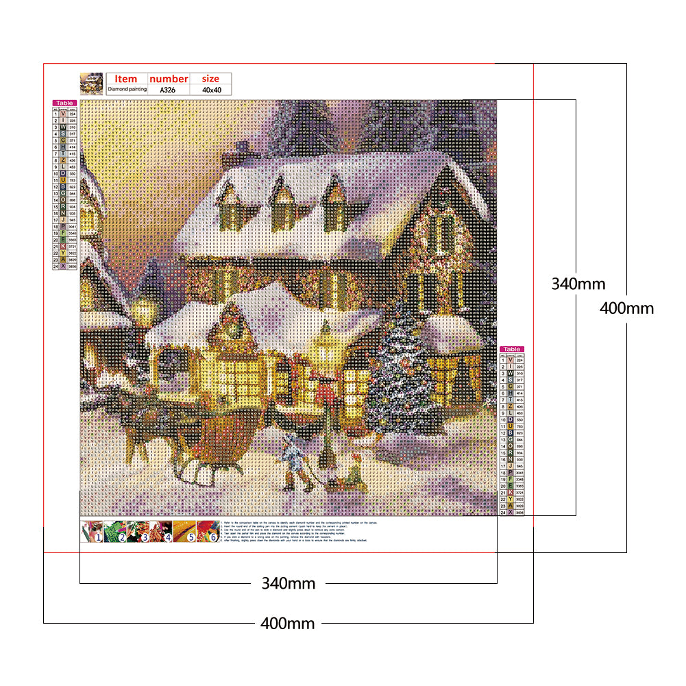 House Scenery - Full Round Drill Diamond Painting 40*40CM