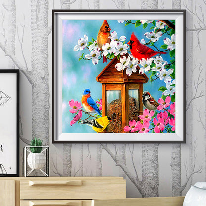 Bird - Full Round Drill Diamond Painting 40*40CM