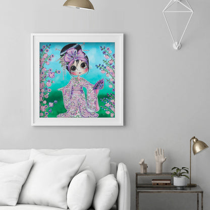 Kimono Girl - Special Shaped Drill Diamond Paiting 30*30CM