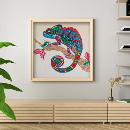 Chameleon - Special Shaped Drill Diamond Paiting 30*30CM