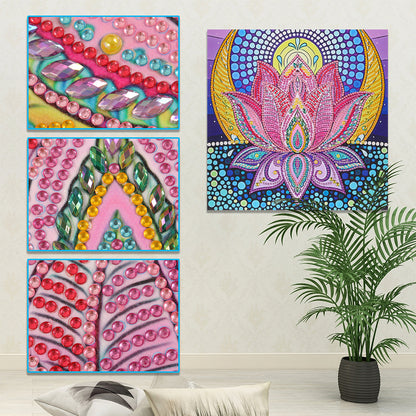 Lotus - Special Shaped Drill Diamond Paiting 30*30CM