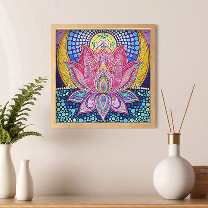 Lotus - Special Shaped Drill Diamond Paiting 30*30CM