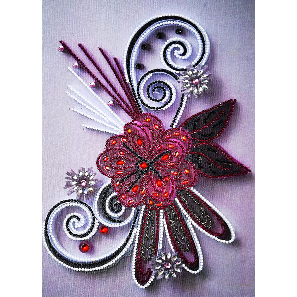 Flowers - Special Shaped Drill Diamond Paiting 30*40CM