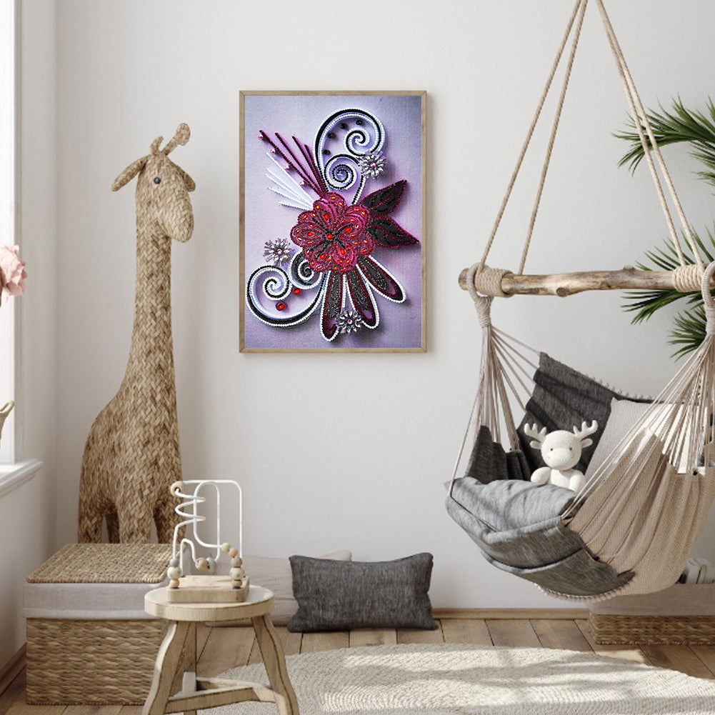 Flowers - Special Shaped Drill Diamond Paiting 30*40CM