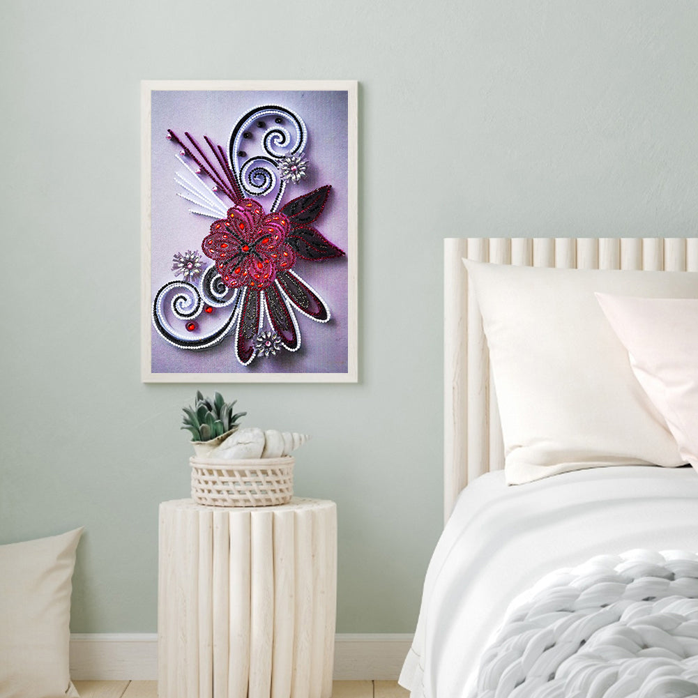 Flowers - Special Shaped Drill Diamond Paiting 30*40CM