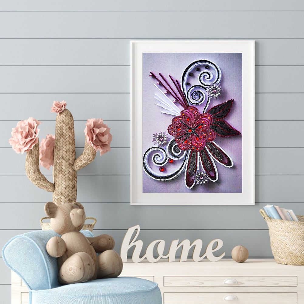 Flowers - Special Shaped Drill Diamond Paiting 30*40CM