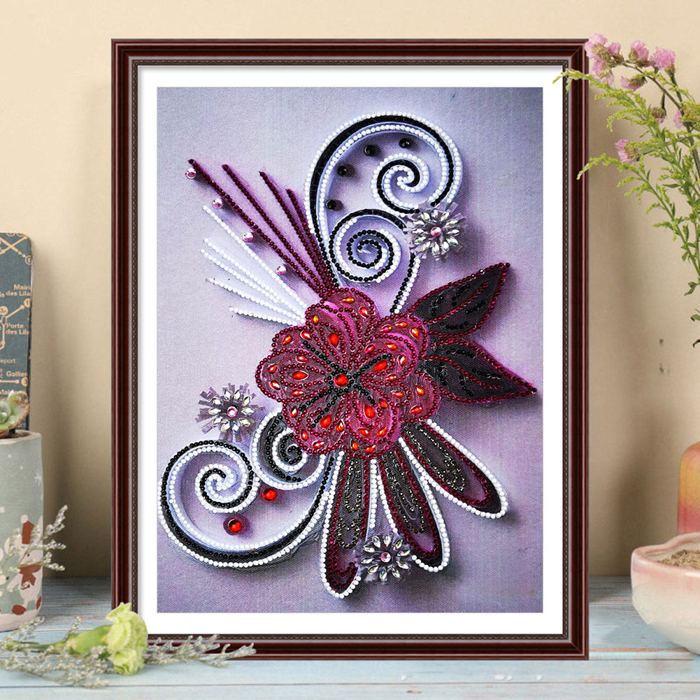 Flowers - Special Shaped Drill Diamond Paiting 30*40CM