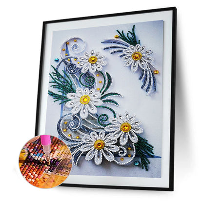 Flowers - Special Shaped Drill Diamond Paiting 30*40CM