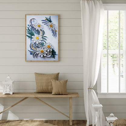 Flowers - Special Shaped Drill Diamond Paiting 30*40CM