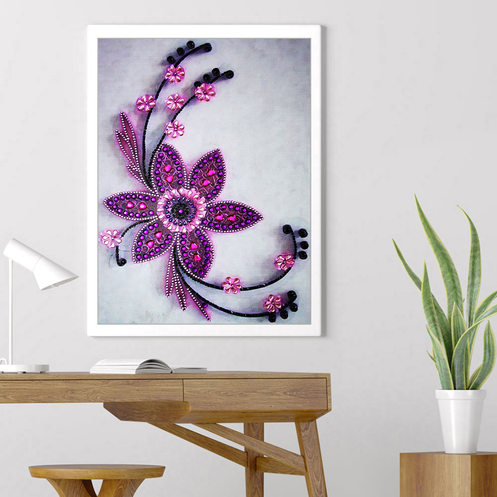 Flowers - Special Shaped Drill Diamond Paiting 30*40CM
