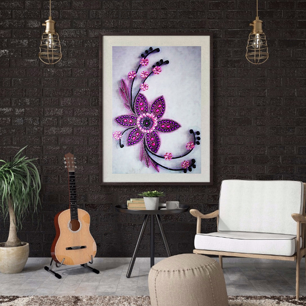Flowers - Special Shaped Drill Diamond Paiting 30*40CM
