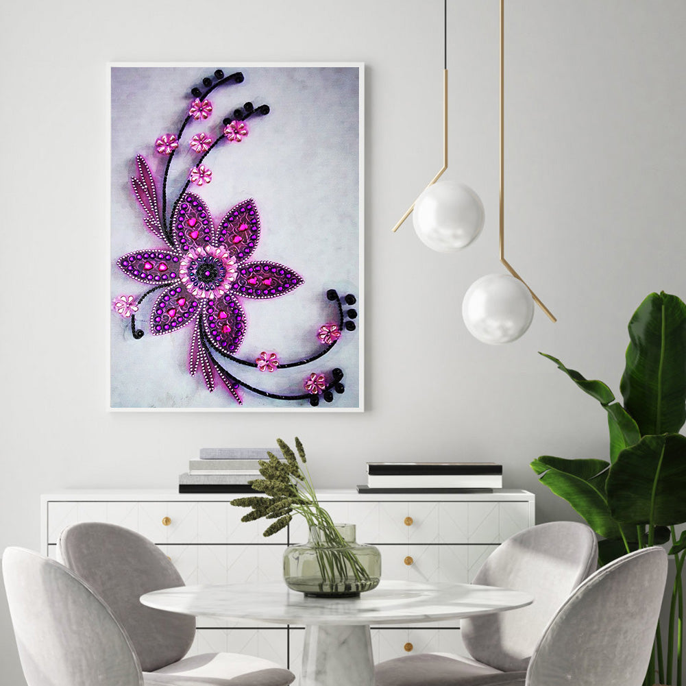 Flowers - Special Shaped Drill Diamond Paiting 30*40CM