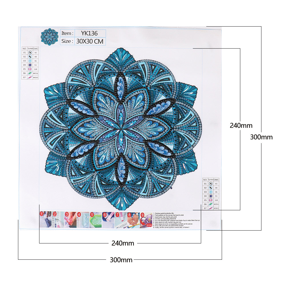 Datura - Special Shaped Drill Diamond Paiting 30*30CM