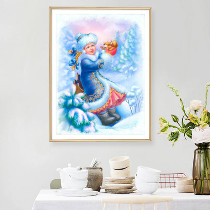 Ice Girl - Full Round Drill Diamond Painting 30*40CM
