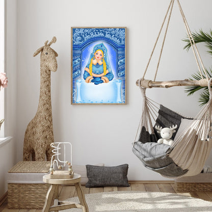 Ice Girl - Full Round Drill Diamond Painting 30*40CM