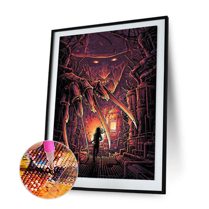 Horror Movie - Full Round Drill Diamond Painting 30*40CM