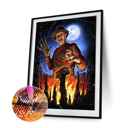 Horror Movie - Full Round Drill Diamond Painting 30*40CM