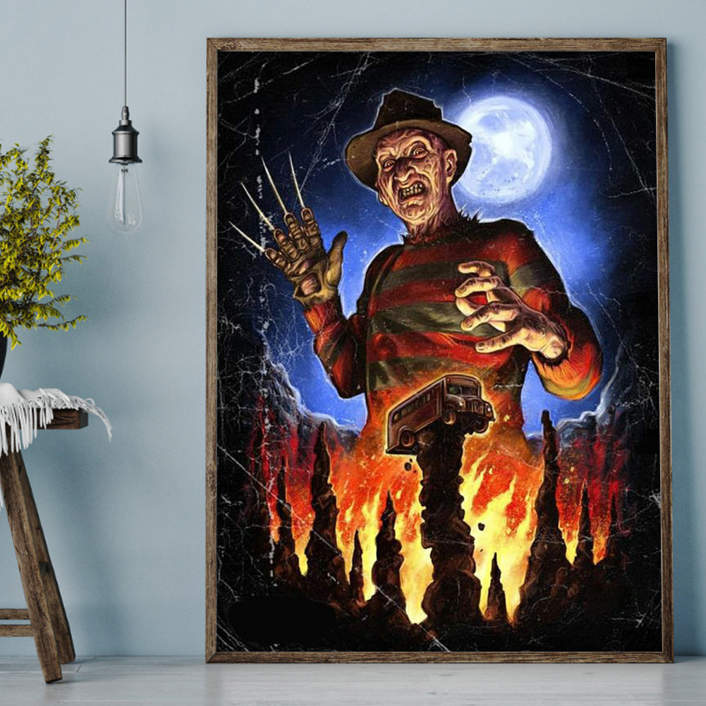 Horror Movie - Full Round Drill Diamond Painting 30*40CM