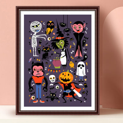 Halloween - Full Round Drill Diamond Painting 30*40CM