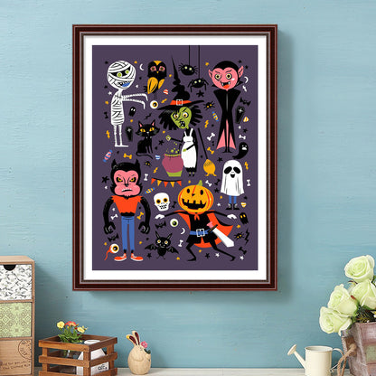 Halloween - Full Round Drill Diamond Painting 30*40CM