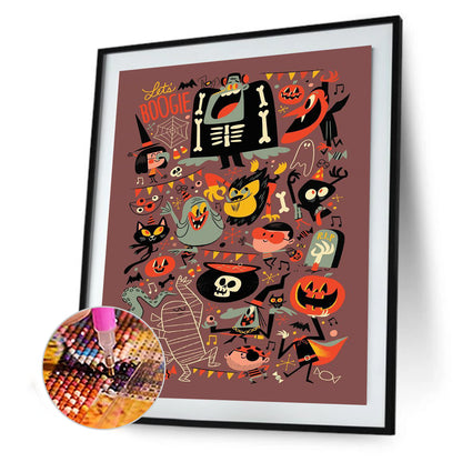 Halloween - Full Round Drill Diamond Painting 30*40CM