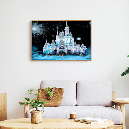 Ice Castle - Full Round Drill Diamond Painting 40*30CM