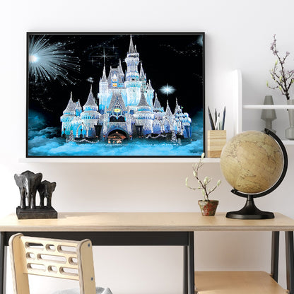 Ice Castle - Full Round Drill Diamond Painting 40*30CM