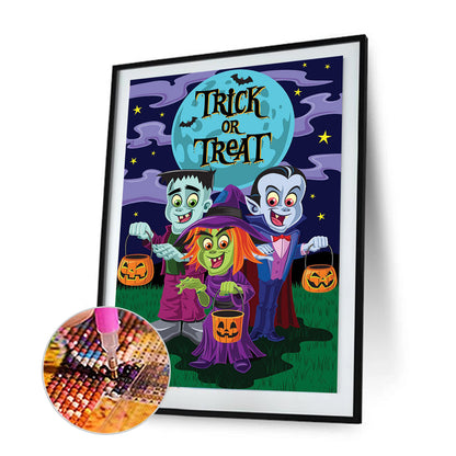 Halloween Night - Full Round Drill Diamond Painting 30*40CM