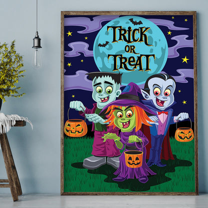 Halloween Night - Full Round Drill Diamond Painting 30*40CM