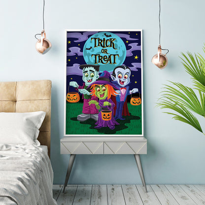 Halloween Night - Full Round Drill Diamond Painting 30*40CM