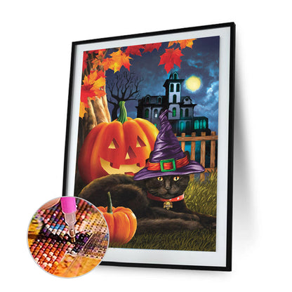 Halloween Night - Full Round Drill Diamond Painting 30*40CM