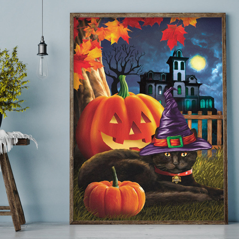 Halloween Night - Full Round Drill Diamond Painting 30*40CM