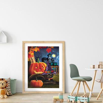 Halloween Night - Full Round Drill Diamond Painting 30*40CM