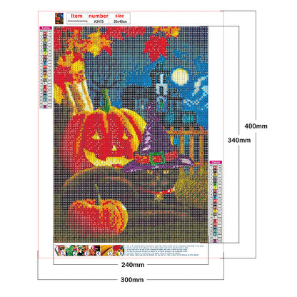 Halloween Night - Full Round Drill Diamond Painting 30*40CM