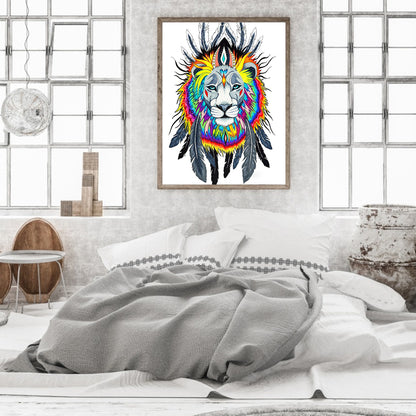 Lion - Full Round Drill Diamond Painting 40*50CM