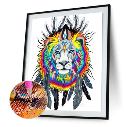 Lion - Full Round Drill Diamond Painting 40*50CM